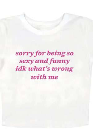 Casual Day Outfits, Easy Trendy Outfits What’s Wrong With Me Baby Tee