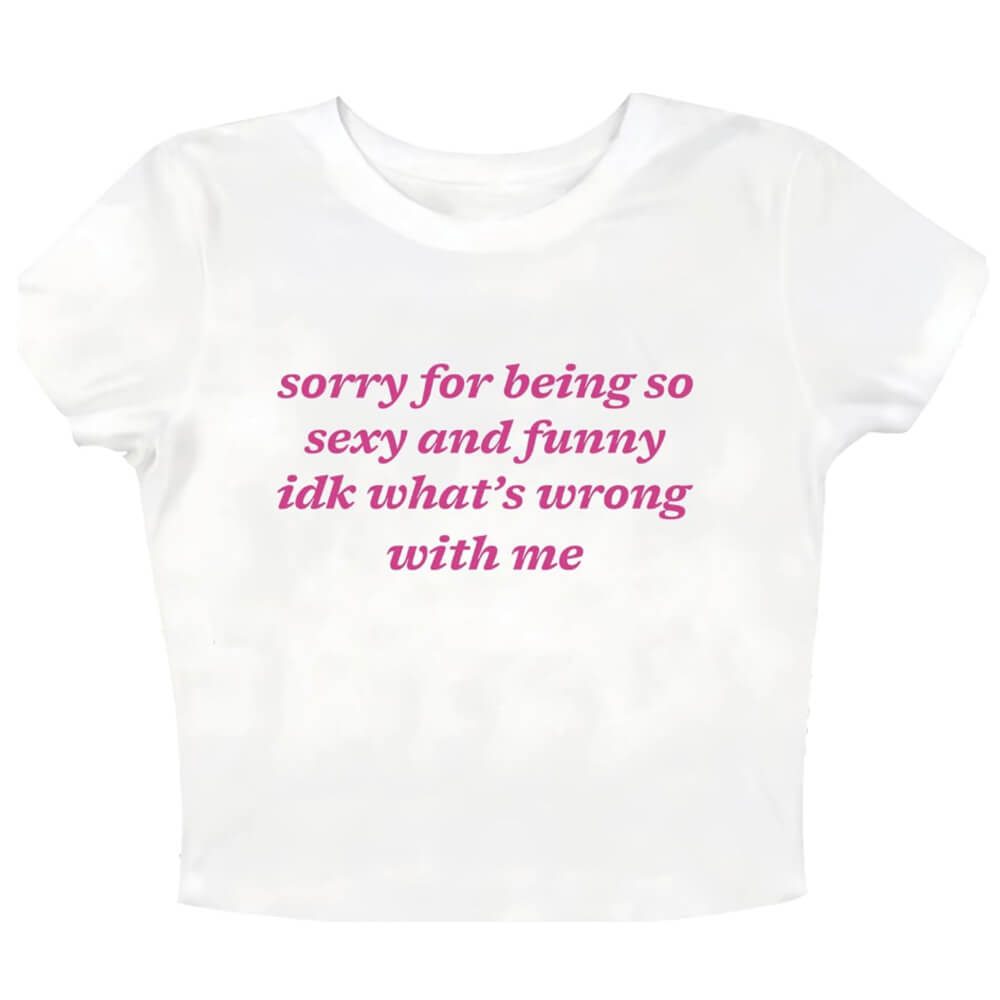 Casual Day Outfits, Easy Trendy Outfits What’s Wrong With Me Baby Tee Casual Day Outfits, Easy Trendy Outfits What’s Wrong With Me Baby Tee