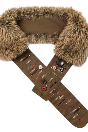 Casual Day Outfits, Easy Trendy Outfits Wild West Fur Statement Belt