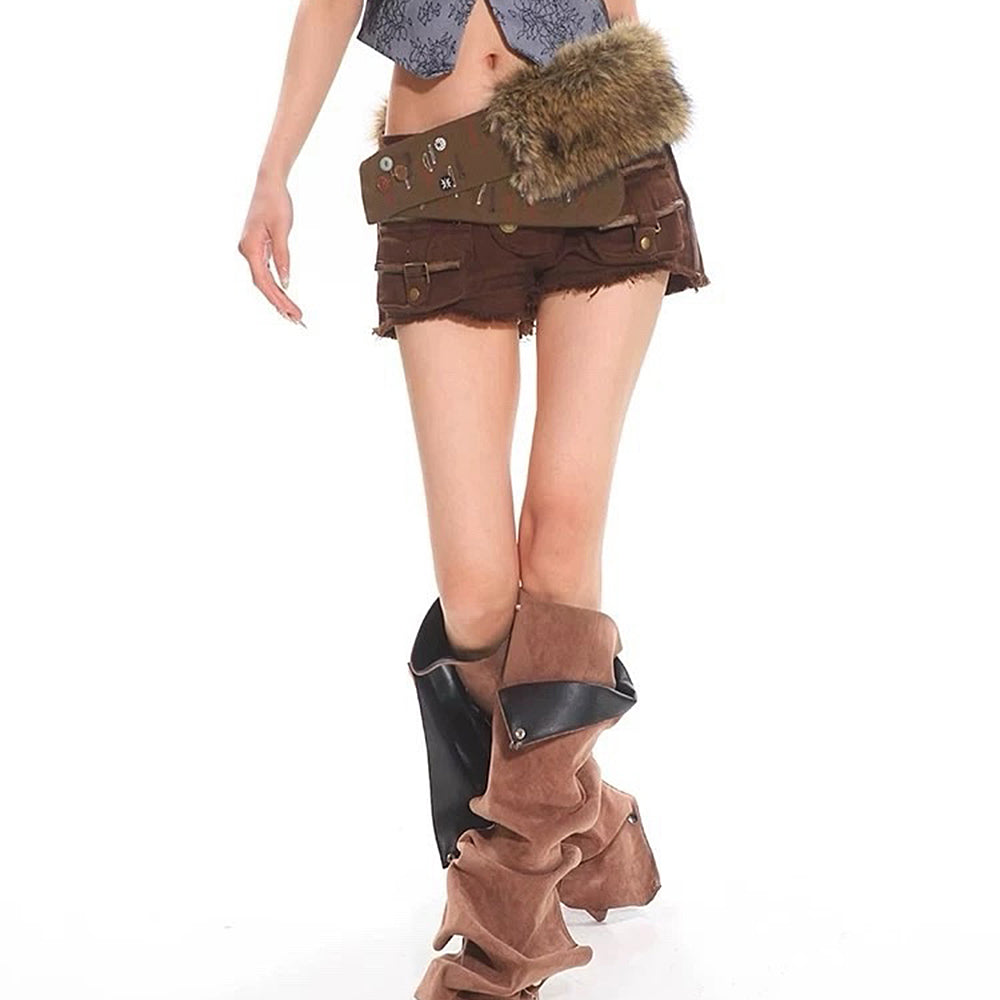 Casual Day Outfits, Easy Trendy Outfits Wild West Fur Statement Belt Casual Day Outfits, Easy Trendy Outfits Wild West Fur Statement Belt