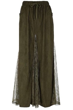 Casual Day Outfits, Easy Trendy Outfits Woodland Dreams Lace-Slit Maxi Skirt