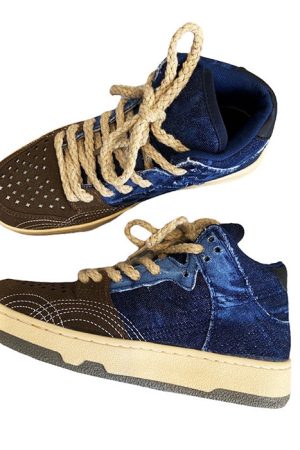 Casual Day Outfits, Easy Trendy Outfits Y2K Aesthetic Denim Sneakers