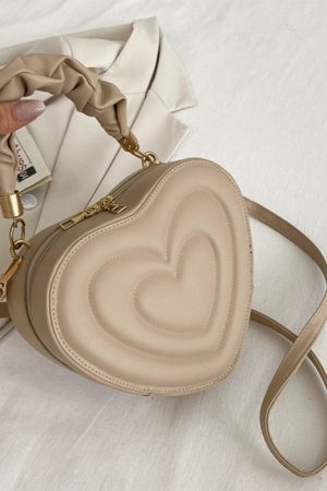 Casual Day Outfits, Easy Trendy Outfits Y2K Aesthetic Heart-Shaped Bag