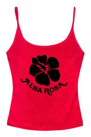 Casual Day Outfits, Easy Trendy Outfits Y2K Alba Rosa Aesthetic Tank Top