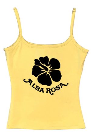 Casual Day Outfits, Easy Trendy Outfits Y2K Alba Rosa Aesthetic Tank Top