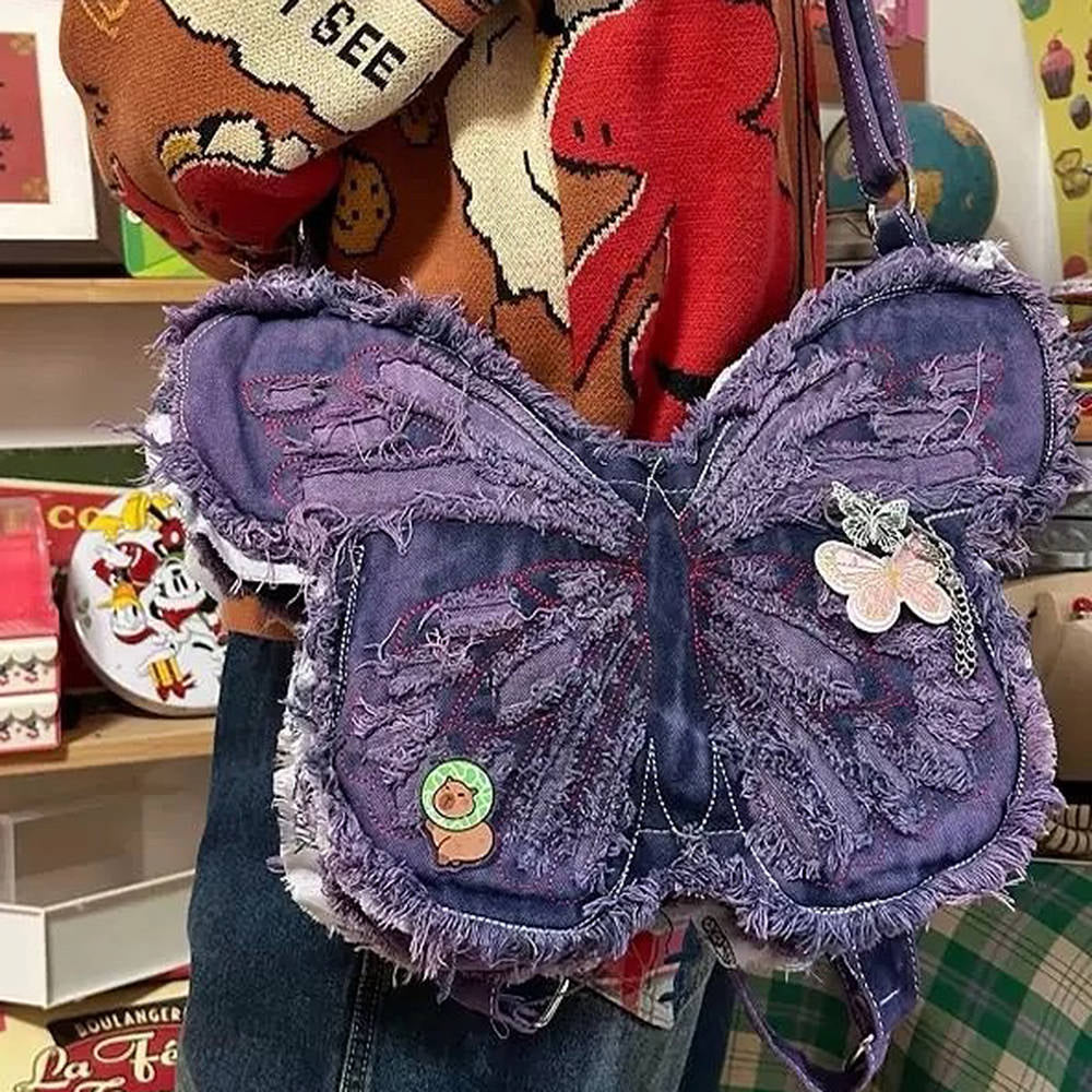 Casual Day Outfits, Easy Trendy Outfits Y2K Butterfly Shoulder Bag Casual Day Outfits, Easy Trendy Outfits Y2K Butterfly Shoulder Bag