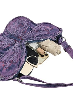 Casual Day Outfits, Easy Trendy Outfits Y2K Butterfly Shoulder Bag