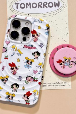 Casual Day Outfits, Easy Trendy Outfits Y2K Cartoon iPhone Case with Grip