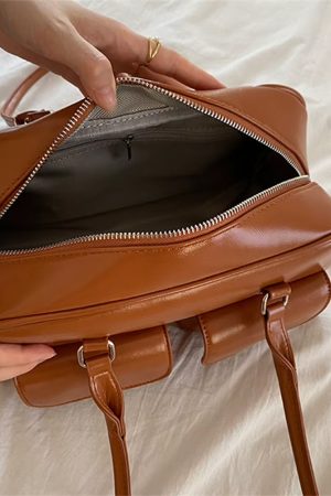 Casual Day Outfits, Easy Trendy Outfits Y2K Double Pocket Shoulder Bag