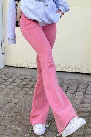 Casual Day Outfits, Easy Trendy Outfits Y2K Flared Pants