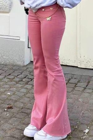 Casual Day Outfits, Easy Trendy Outfits Y2K Flared Pants