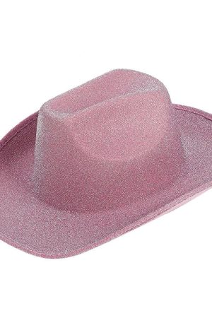 Casual Day Outfits, Easy Trendy Outfits Y2K Glitter Cowgirl Hat