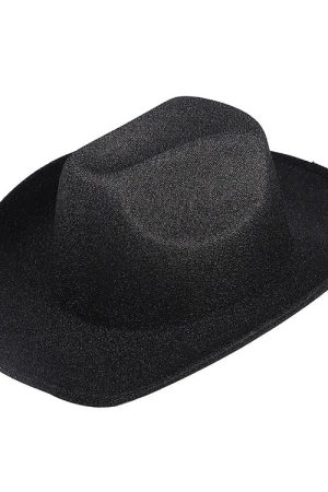 Casual Day Outfits, Easy Trendy Outfits Y2K Glitter Cowgirl Hat