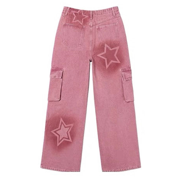 Casual Day Outfits, Easy Trendy Outfits Y2K Graffiti Star Jeans Casual Day Outfits, Easy Trendy Outfits Y2K Graffiti Star Jeans