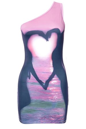 Casual Day Outfits, Easy Trendy Outfits Y2K Lovers at Sunset Mini Dress