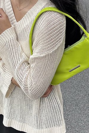 Casual Day Outfits, Easy Trendy Outfits Y2K Mini Baguette Purse