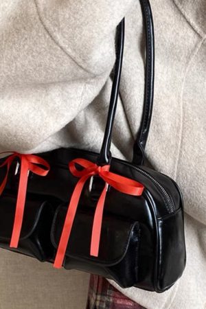 Casual Day Outfits, Easy Trendy Outfits Y2K Shoulder Bag With Bows