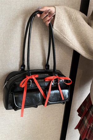 Casual Day Outfits, Easy Trendy Outfits Y2K Shoulder Bag With Bows