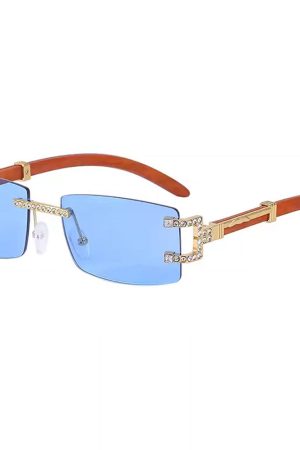 Casual Day Outfits, Easy Trendy Outfits Y2K Square Frameless Sunglasses