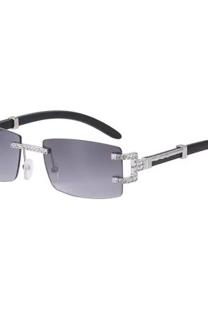 Casual Day Outfits, Easy Trendy Outfits Y2K Square Frameless Sunglasses