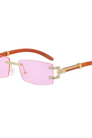 Casual Day Outfits, Easy Trendy Outfits Y2K Square Frameless Sunglasses