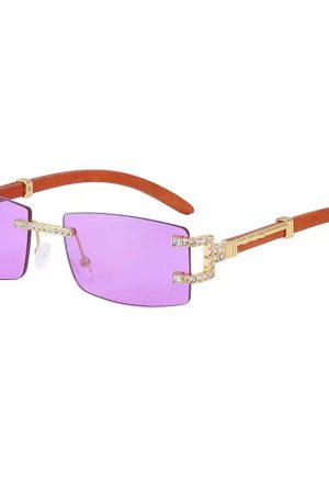 Casual Day Outfits, Easy Trendy Outfits Y2K Square Frameless Sunglasses