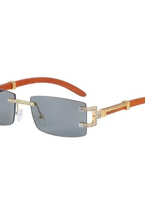 Casual Day Outfits, Easy Trendy Outfits Y2K Square Frameless Sunglasses