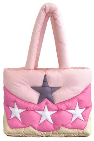 Casual Day Outfits, Easy Trendy Outfits Y2K Star Puffer Handbag