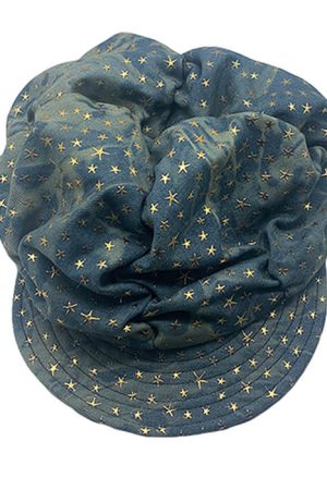 Casual Day Outfits, Easy Trendy Outfits Y2K Stars Denim Baker Boy Cap