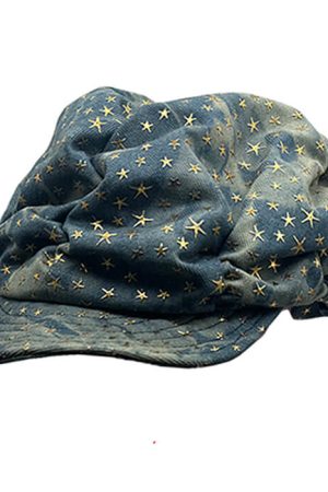 Casual Day Outfits, Easy Trendy Outfits Y2K Stars Denim Baker Boy Cap