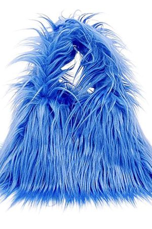 Casual Day Outfits, Easy Trendy Outfits Y2K Style Fuzzy Mini Bag