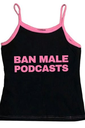 Casual Day Outfits, Easy Trendy Outfits Y2K Style Podcasts Aesthetic Tank Top