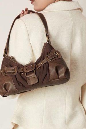 Casual Day Outfits, Easy Trendy Outfits Y2K Western Baguette Bag