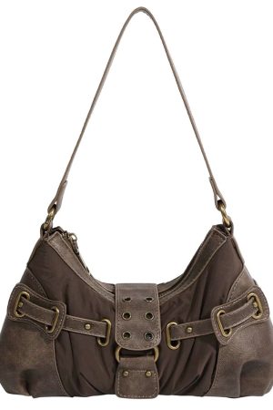 Casual Day Outfits, Easy Trendy Outfits Y2K Western Baguette Bag