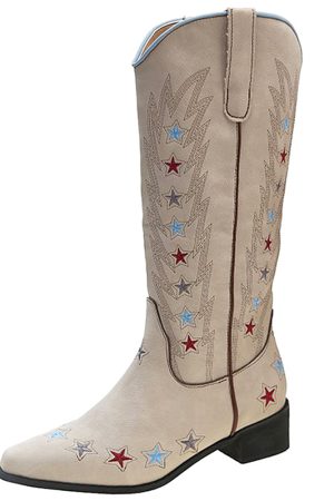 Casual Day Outfits, Easy Trendy Outfits Y2K Western Star Boots