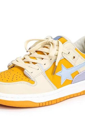 Casual Day Outfits, Easy Trendy Outfits Yellow Star Aesthetic Sneakers