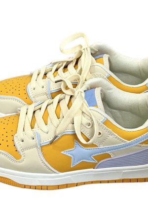 Casual Day Outfits, Easy Trendy Outfits Yellow Star Aesthetic Sneakers