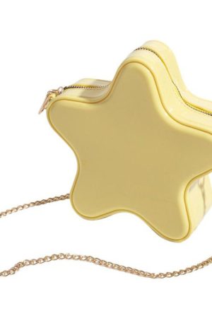 Casual Day Outfits, Easy Trendy Outfits Yellow Star Chain Bag
