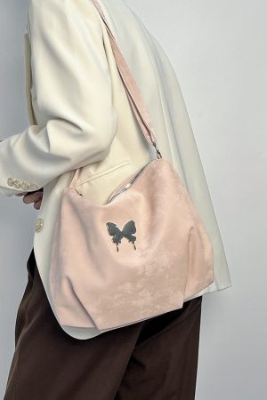 Casual Pink Crossbody Shoulder Bag for Women - Large Capacity Commuting Bag in Trendy Girl-Style Design