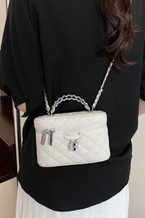 Chanel-Style Women's Diamond Quilted Chain Crossbody Shoulder Bag - 2025 Trendy High-End Fashion Handbag