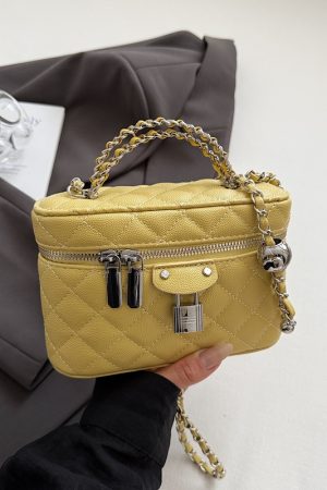 Chanel-Style Women's Diamond Quilted Chain Crossbody Shoulder Bag - 2025 Trendy High-End Fashion Handbag