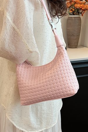 Chic Minimalist Pea Bag for Women, Summer 2025, Versatile Korean Style Shoulder & Crossbody Bag