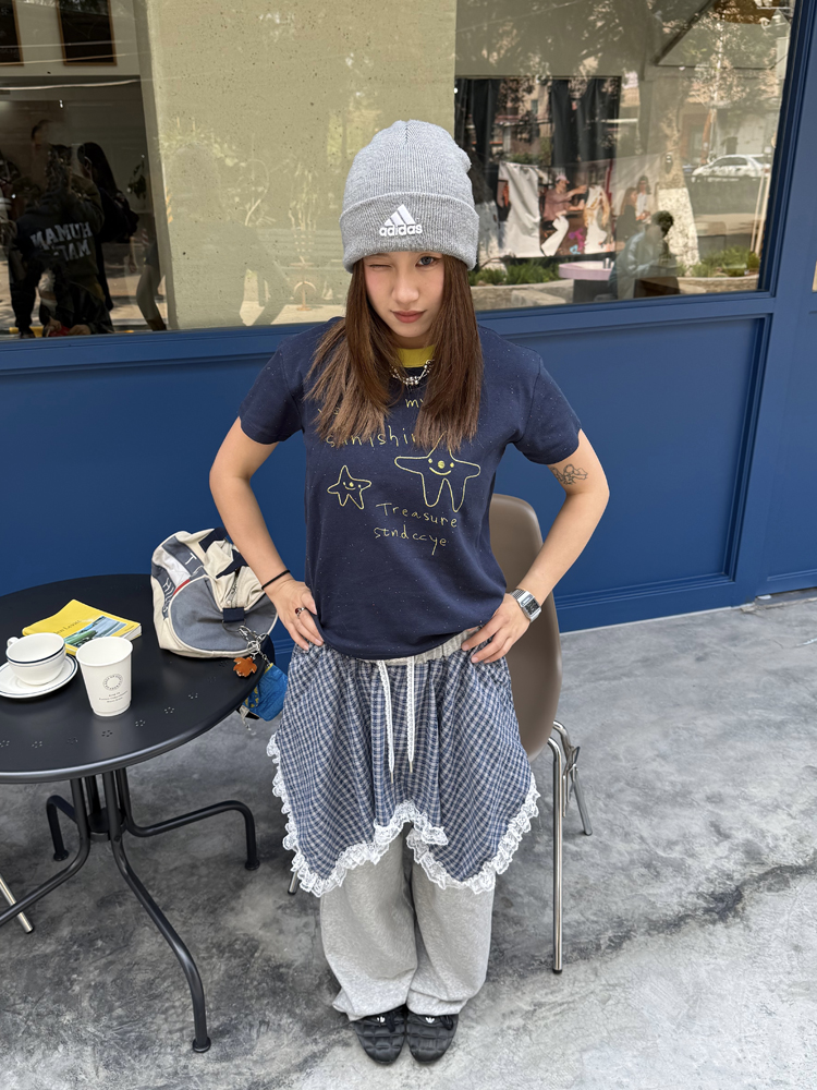 Color Dot Contrast Embroidery Short Sleeve T-Shirt for Women, Summer Round Neck Top, INS Style, Casual Chic Fashion Color Dot Contrast Embroidery Short Sleeve T-Shirt for Women, Summer Round Neck Top, INS Style, Casual Chic Fashion