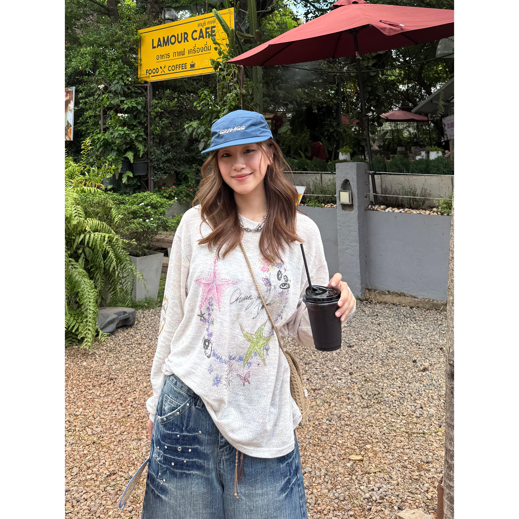 Colorful Yarn Sun Protection Long Sleeve T-Shirt for Men & Women - Summer Loose Fit Casual Top, American Style, Lightweight Colorful Yarn Sun Protection Long Sleeve T-Shirt for Men & Women - Summer Loose Fit Casual Top, American Style, Lightweight