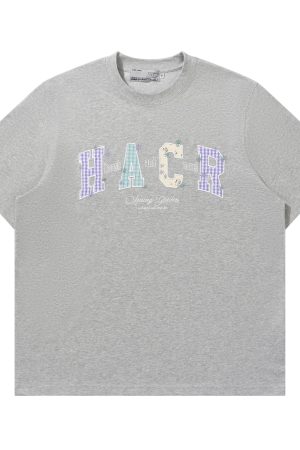 Cool Feeling Sunscreen T-Shirt for Couples, Relaxed Fit, Short Sleeve, Embroidered, Sorona Fabric, Trendy Casual Summer Style