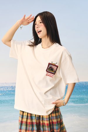 Cool Feeling Sunscreen T-Shirt with Velcro - Korean Style Short Sleeve Sorona Tee for Small Dogs