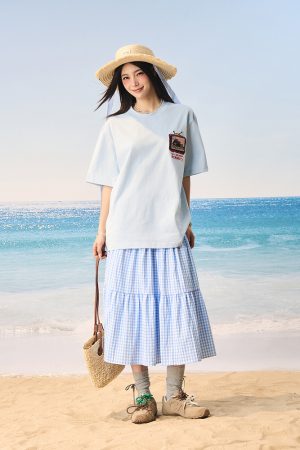 Cool Feeling Sunscreen T-Shirt with Velcro - Korean Style Short Sleeve Sorona Tee for Small Dogs