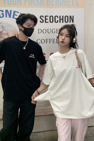 Cool Pocket Short Sleeve T-Shirt for Women - 2025 Summer Quick-Dry Sun Protection Top, Casual Couple Style, Perfect for Y2K Fashion