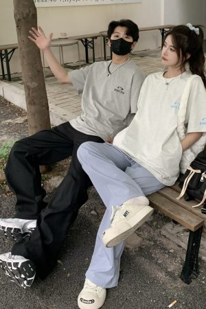 Cool Pocket Short Sleeve T-Shirt for Women - 2025 Summer Quick-Dry Sun Protection Top, Casual Couple Style, Perfect for Y2K Fashion