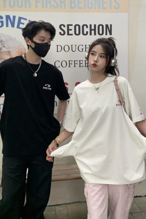 Cool Pocket Short Sleeve T-Shirt for Women - 2025 Summer Quick-Dry Sun Protection Top, Casual Couple Style, Perfect for Y2K Fashion